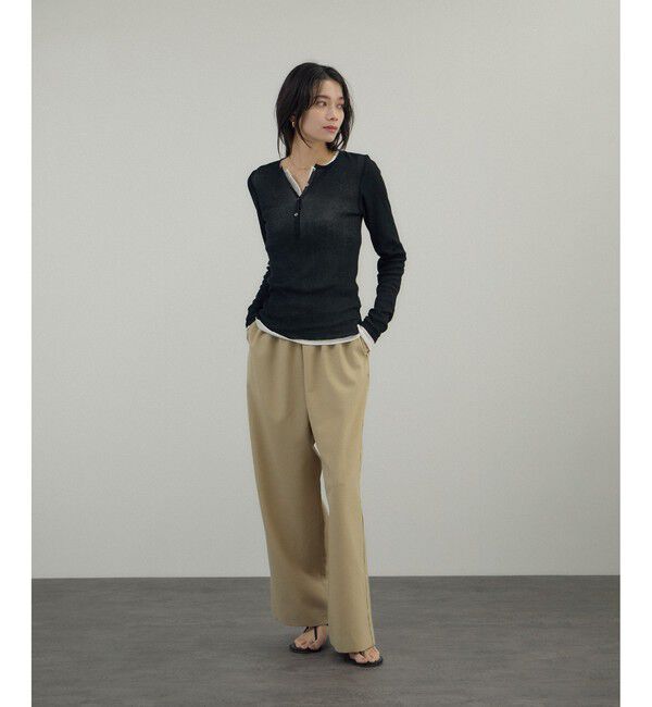 SALON adam et rope'「【Americana（アメリカーナ） for SALON】ワイドパンツ/セットアップ対応」|チノ|