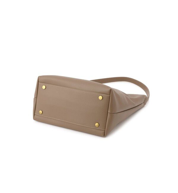 SALON adam et rope'「【WEB限定】【WS（ドゥーブル）】ソフトレザーメタルロックバケットバッグ」|ショルダー・メッセンジャー|