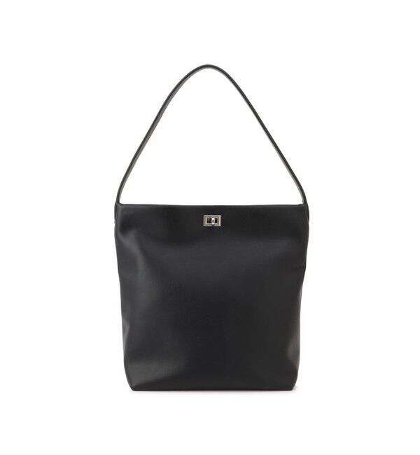 SALON adam et rope'「【WEB限定】【WS（ドゥーブル）】ソフトレザーメタルロックバケットバッグ」|ショルダー・メッセンジャー|