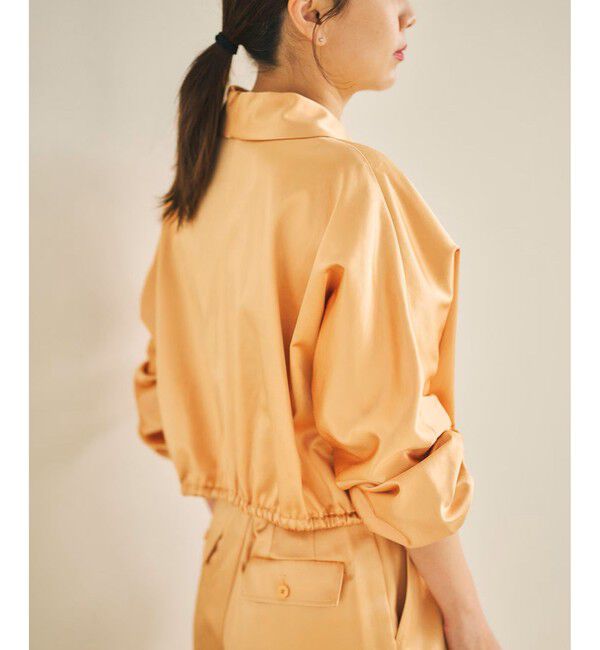ROPE「【洗える】シャイニーサテンブラウス/セットアップ対応」|シャツ・ブラウス|
