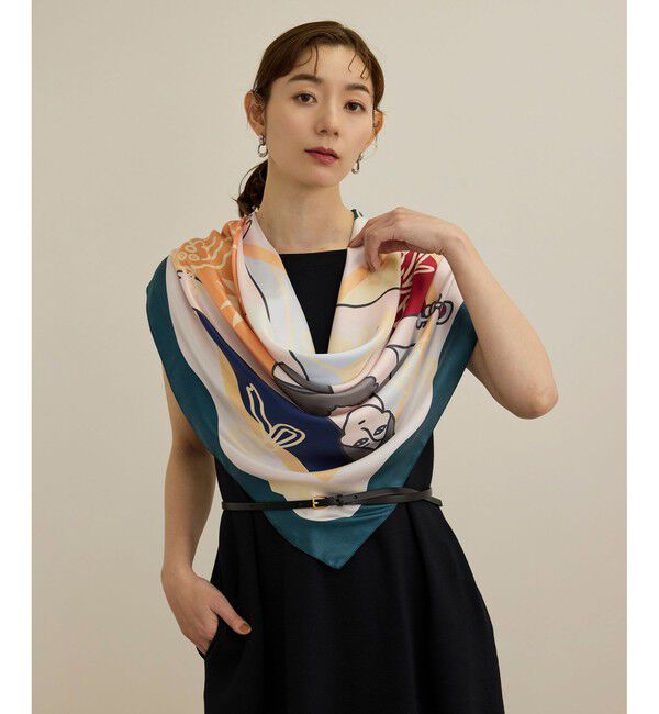 ROPE「【4 ARTIST for ROPE'】コラボ シルクスカーフ/Lサイズ」|バンダナ・スカーフ|