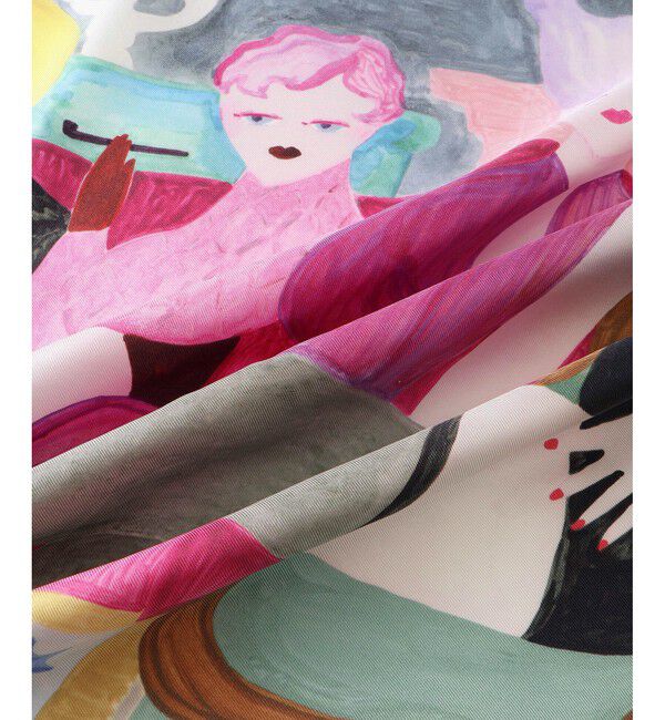 ROPE「【4 ARTIST for ROPE'】コラボ シルクスカーフ/Lサイズ」|バンダナ・スカーフ|