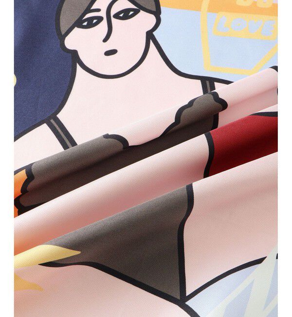 ROPE「【4 ARTIST for ROPE'】コラボ シルクスカーフ/Lサイズ」|バンダナ・スカーフ|