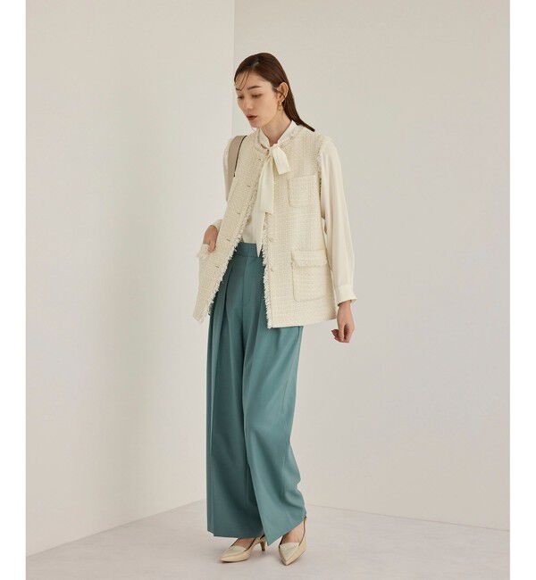 ROPE「【洗える】ボウタイブラウス」|シャツ・ブラウス|