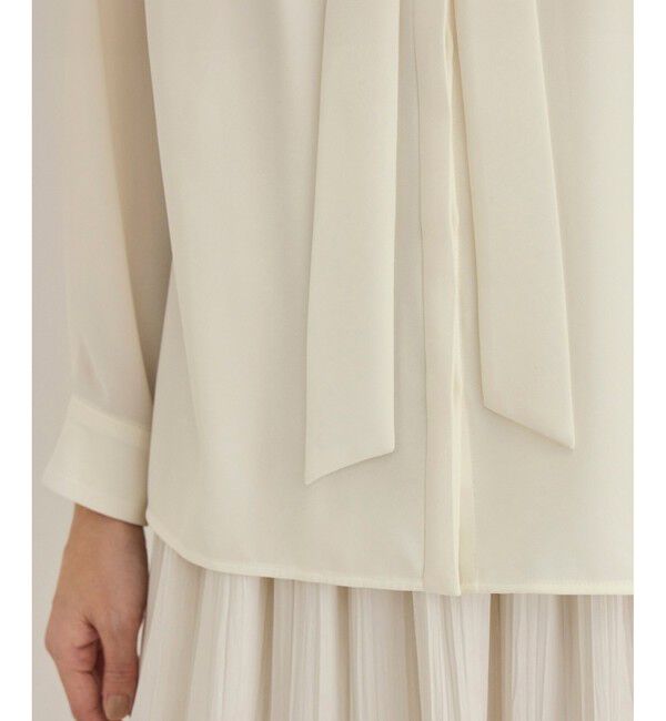 ROPE「【洗える】ボウタイブラウス」|シャツ・ブラウス|