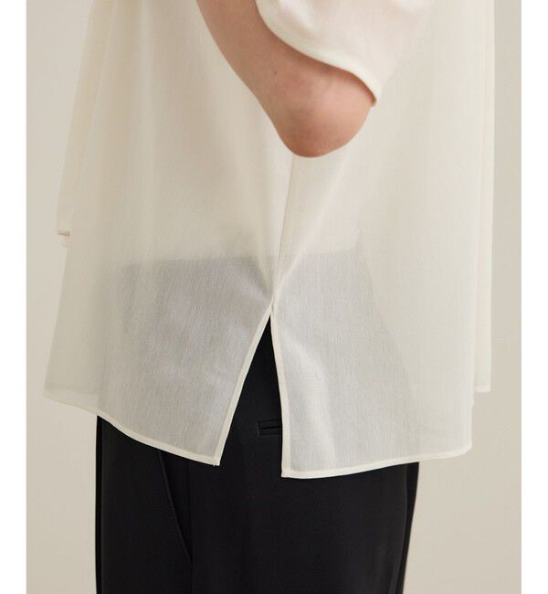 ROPE「【洗える】シアートリコットボウタイブラウス」|Tシャツ・カットソー|