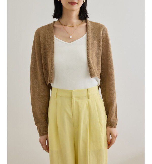 ROPE「ホールガーメント ボレロニットカーディガン」|ニット・セーター|