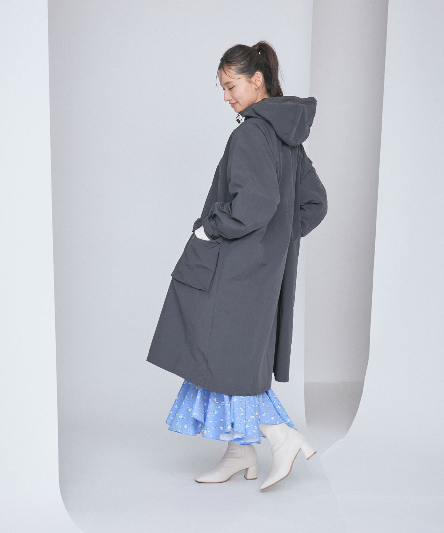 VIS「【OUTDOOR PRODUCTSコラボ】【洗濯可・撥水加工】オーバーサイズロングマウンテンパーカー」|アウトドア|