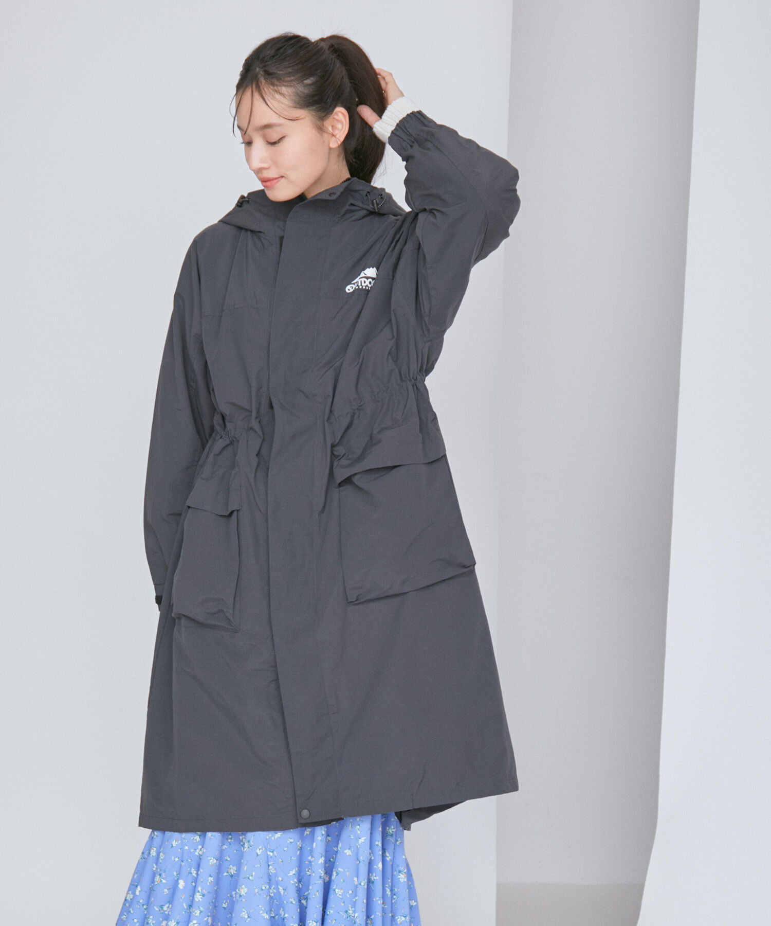 VIS「【OUTDOOR PRODUCTSコラボ】【洗濯可・撥水加工】オーバーサイズロングマウンテンパーカー」|アウトドア|
