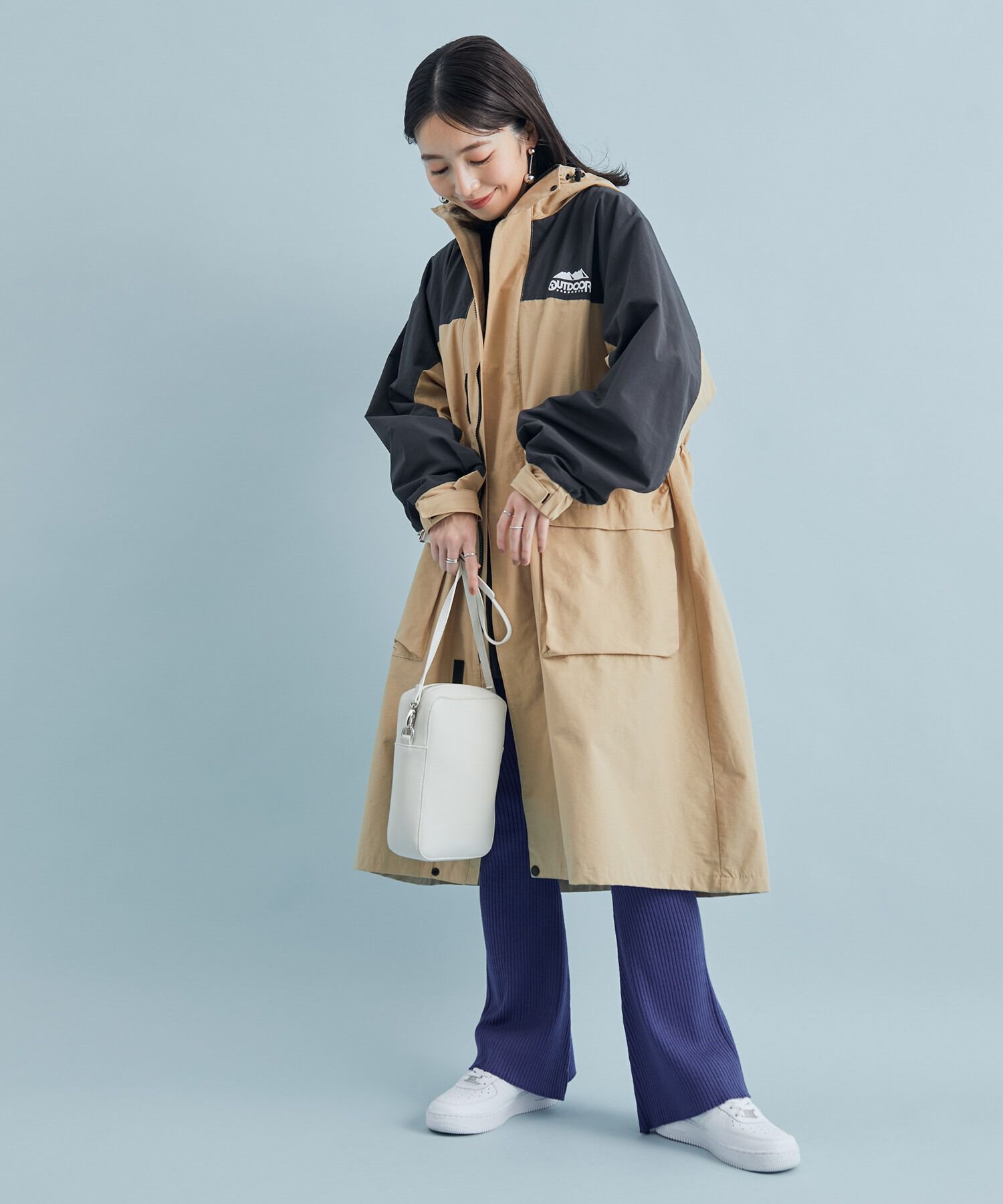 VIS「【OUTDOOR PRODUCTSコラボ】【洗濯可・撥水加工】オーバーサイズロングマウンテンパーカー」|アウトドア|