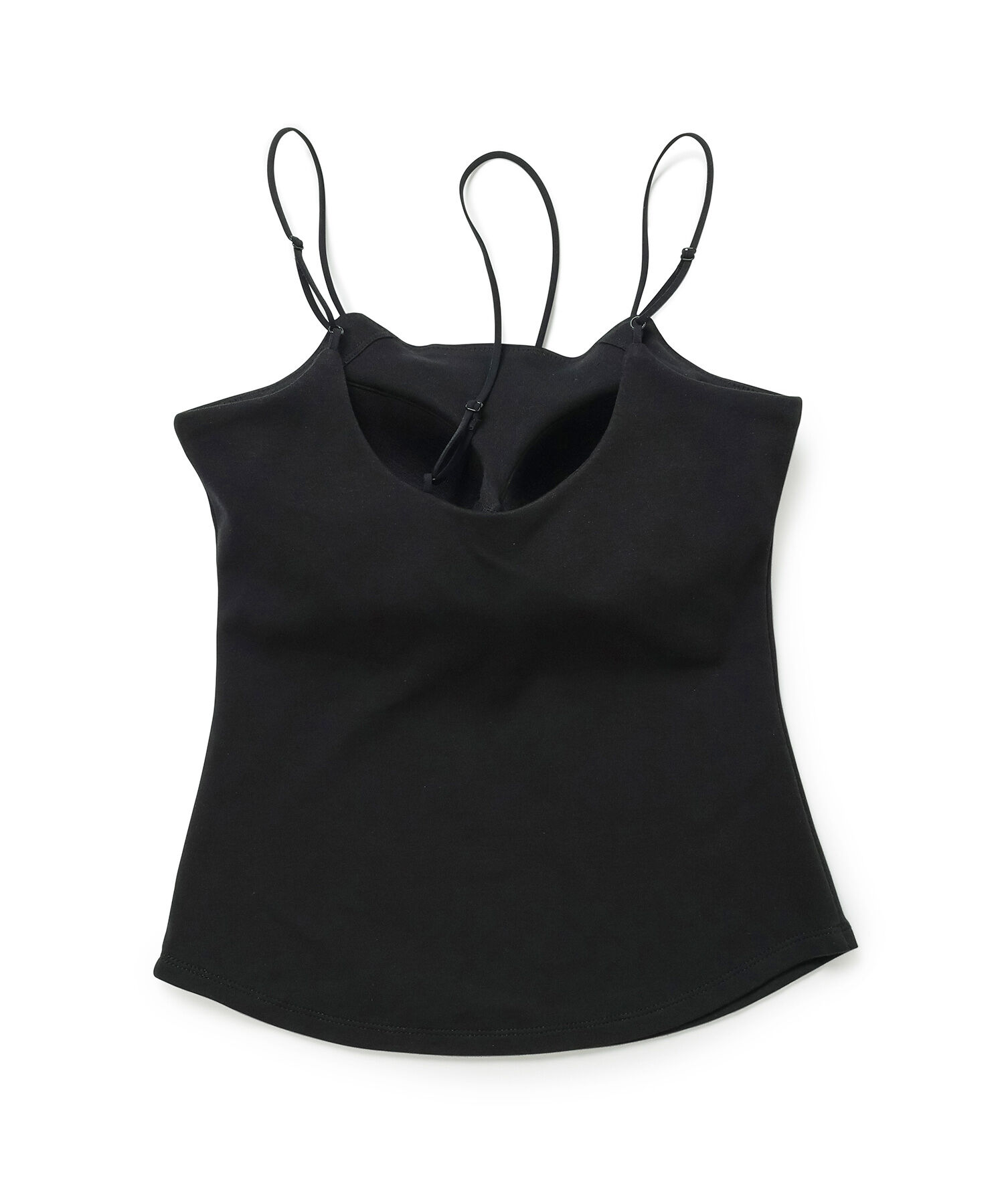 VIS「【洗える】アシンメトリークロスストラップキャミソール」|キャミソール|