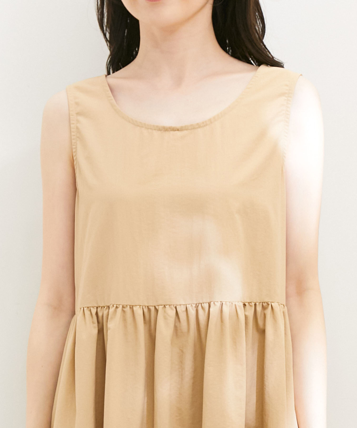 VIS「【選べる着丈・マルチWAY】ニットベスト付きワンピース【洗える】」|ワンピース|