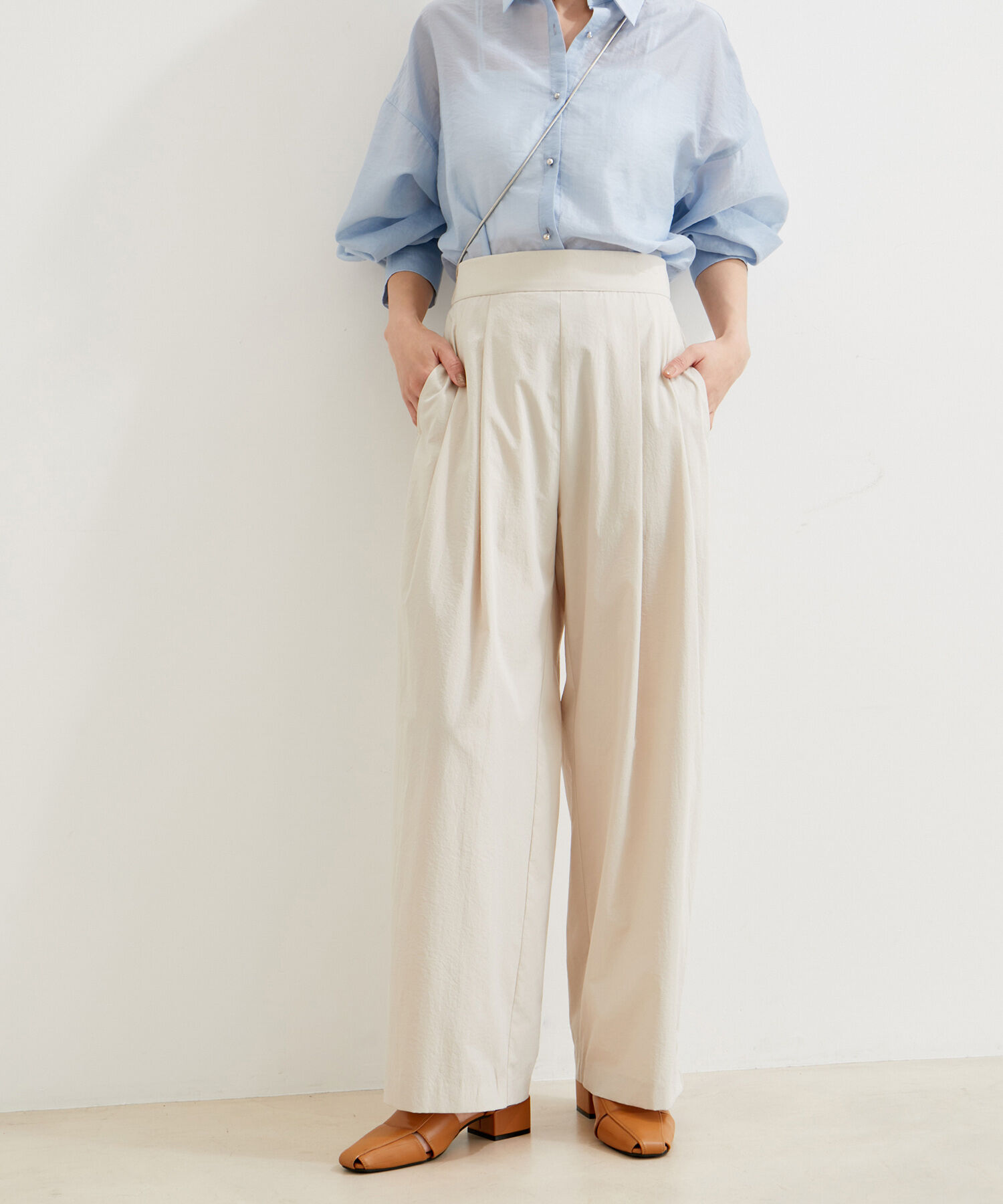 VIS「【洗える】タックギャザーパンツ」|その他|