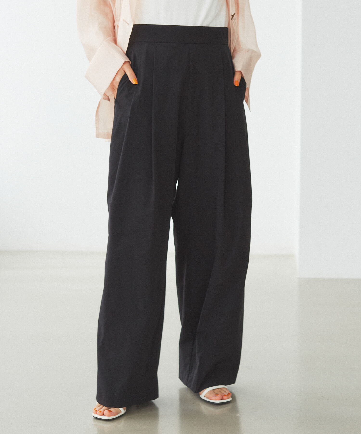 VIS「【洗える】タックギャザーパンツ」|その他|