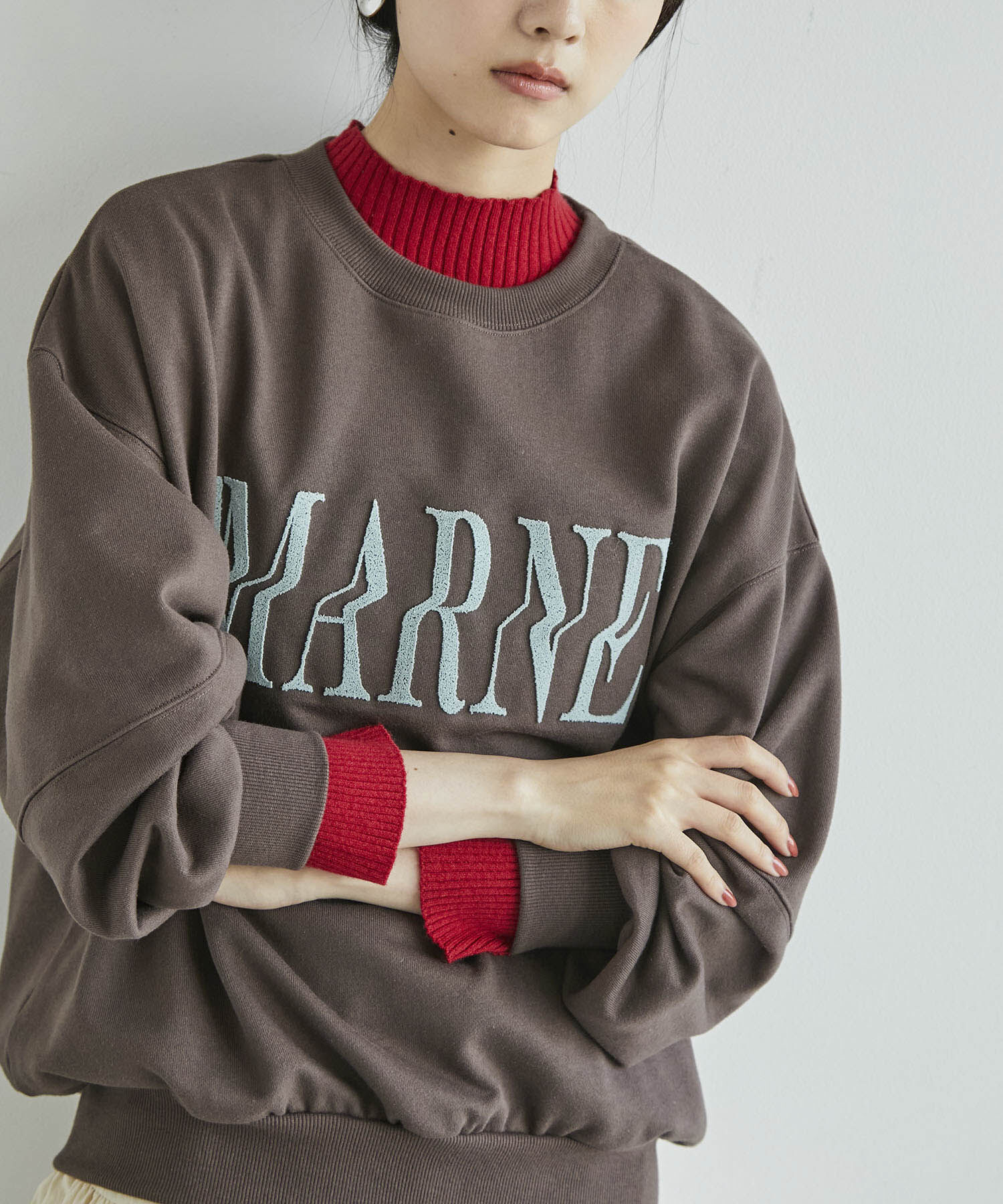 VIS「【新色追加】【選べる4色】裏毛スウェットプルオーバー」|スウェット・ジャージ|