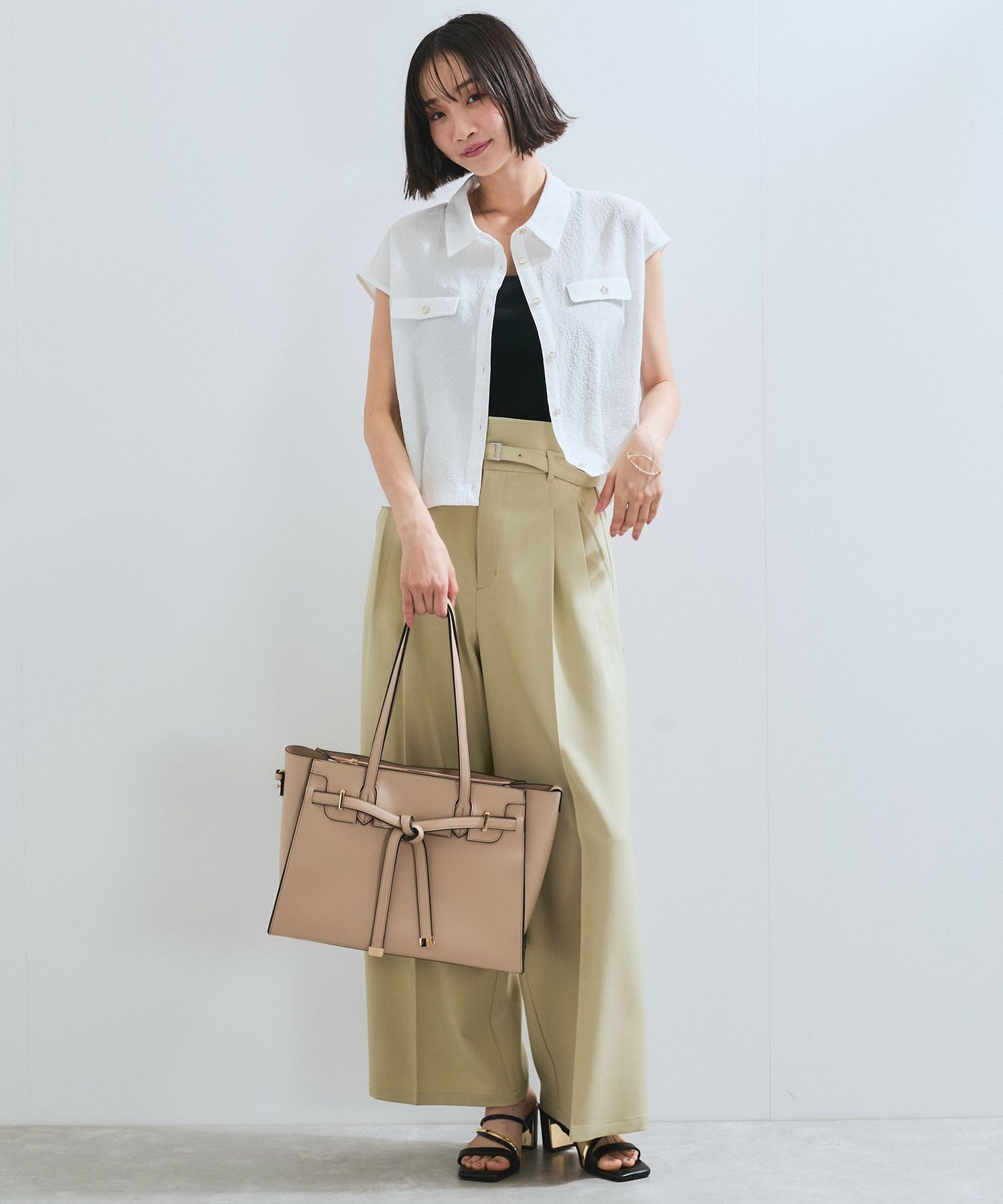 VIS「【A4収納】フラップタイトートバッグ」|トートバッグ|