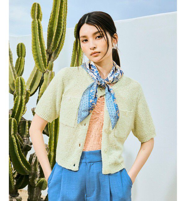 VIS「ポムグラネイト柄スカーフ70cm 」|バンダナ・スカーフ|