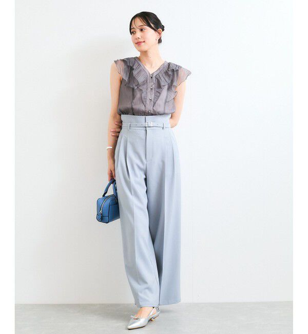 VIS「シアーフリルブラウス」|シャツ・ブラウス|