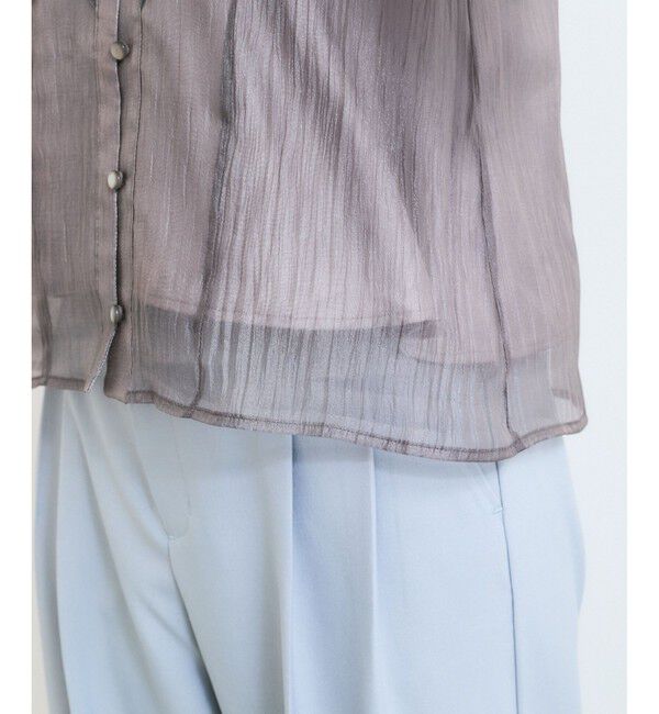 VIS「シアーフリルブラウス」|シャツ・ブラウス|