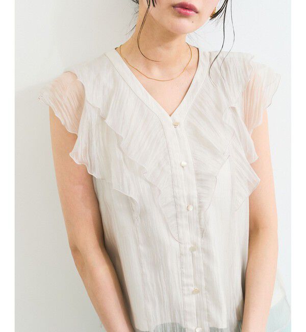 VIS「シアーフリルブラウス」|シャツ・ブラウス|