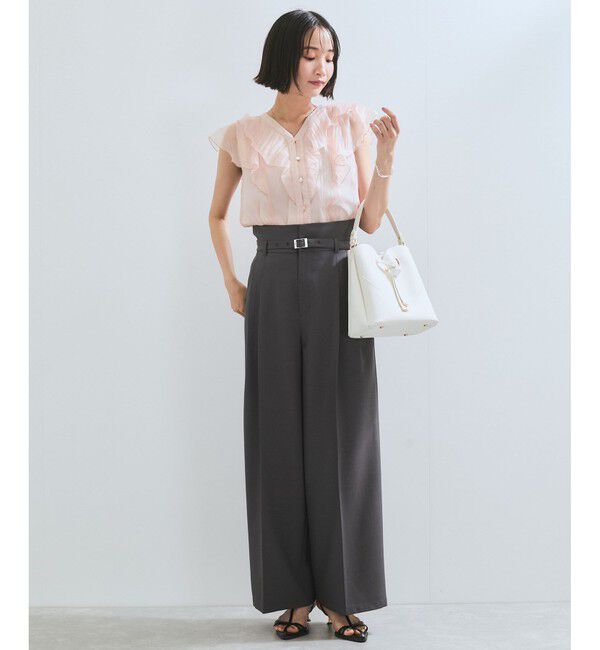 VIS「シアーフリルブラウス」|シャツ・ブラウス|