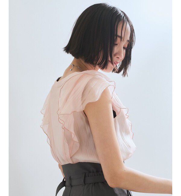 VIS「シアーフリルブラウス」|シャツ・ブラウス|