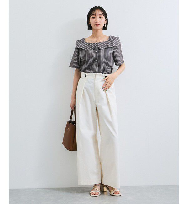 VIS「【洗える】マリンデザインバギーパンツ」|チノ|