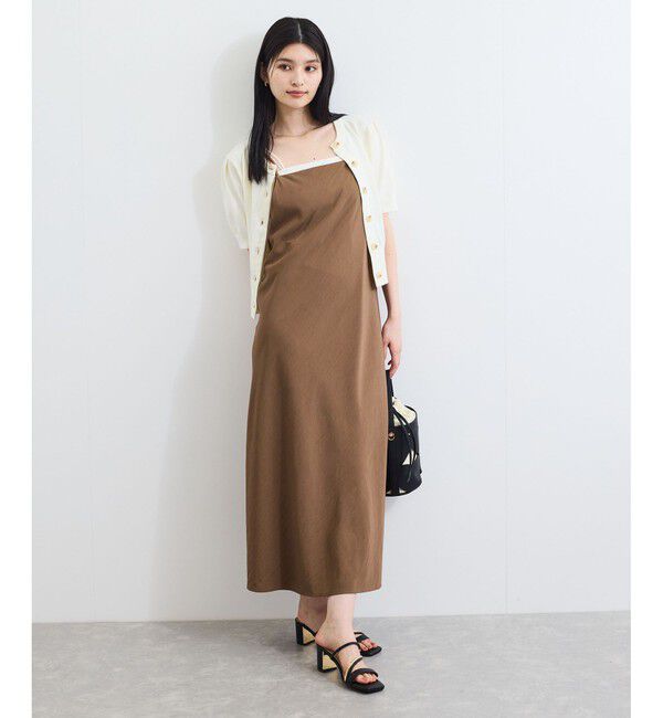 VIS「バイヤス仕立てナローキャミワンピース」|ワンピース|