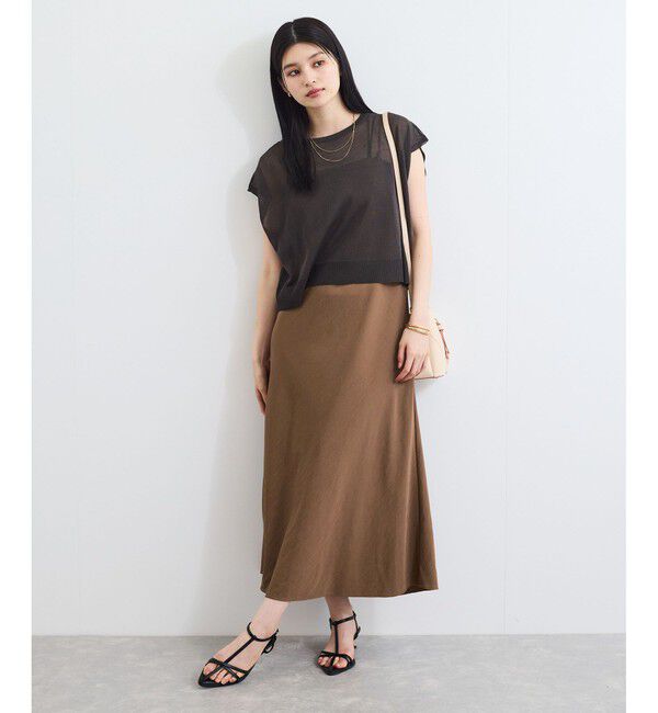 VIS「バイヤス仕立てナローキャミワンピース」|ワンピース|