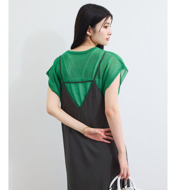 VIS「ドライタッチシアーニットトップス」|ニット・セーター|