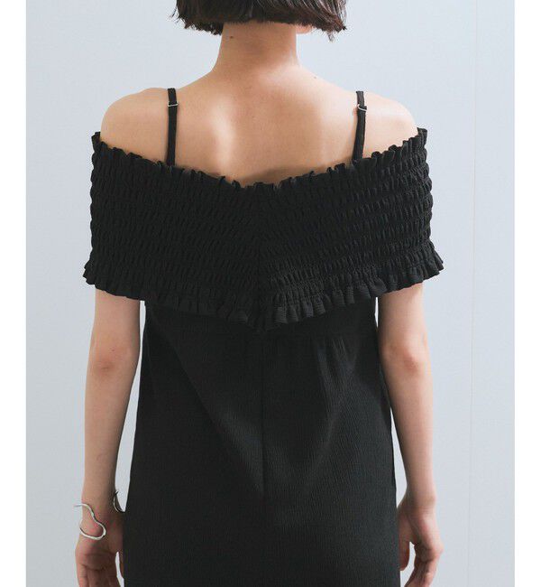 VIS「シャーリングオフショルダーオールインワン」|オールインワン|