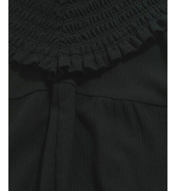 VIS「シャーリングオフショルダーオールインワン」|オールインワン|