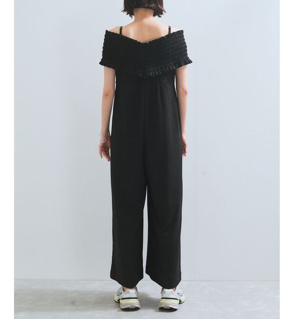 VIS「シャーリングオフショルダーオールインワン」|オールインワン|