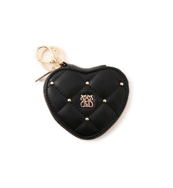 VIS「スタッズキルティングハートポーチチャーム」|チャーム・キーホルダー|