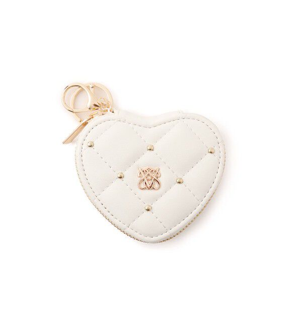 VIS「スタッズキルティングハートポーチチャーム」|チャーム・キーホルダー|