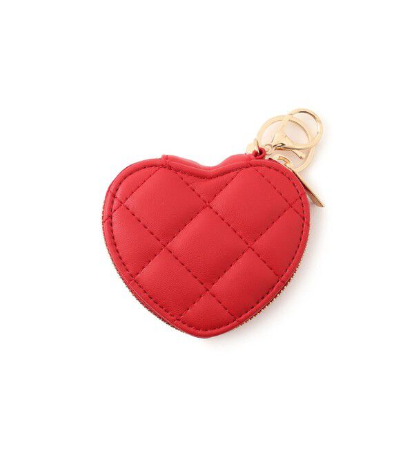 VIS「スタッズキルティングハートポーチチャーム」|チャーム・キーホルダー|