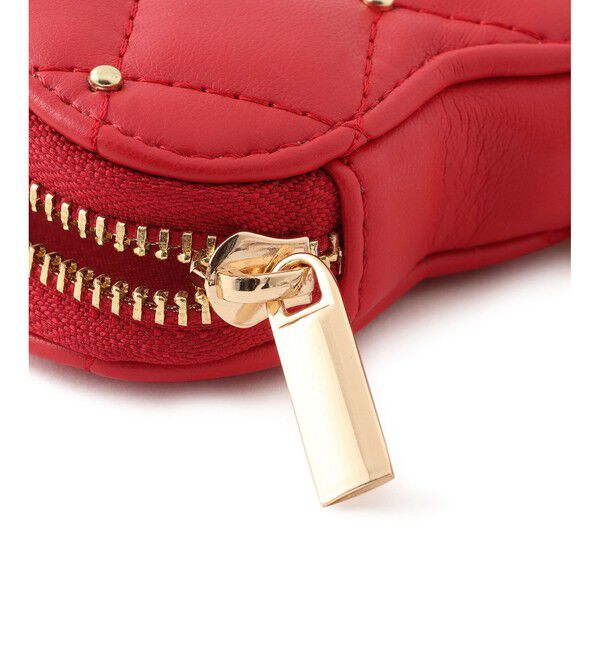 VIS「スタッズキルティングハートポーチチャーム」|チャーム・キーホルダー|