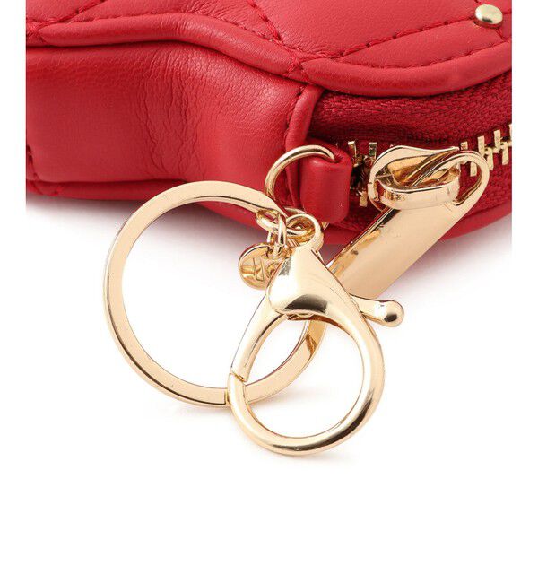 VIS「スタッズキルティングハートポーチチャーム」|チャーム・キーホルダー|