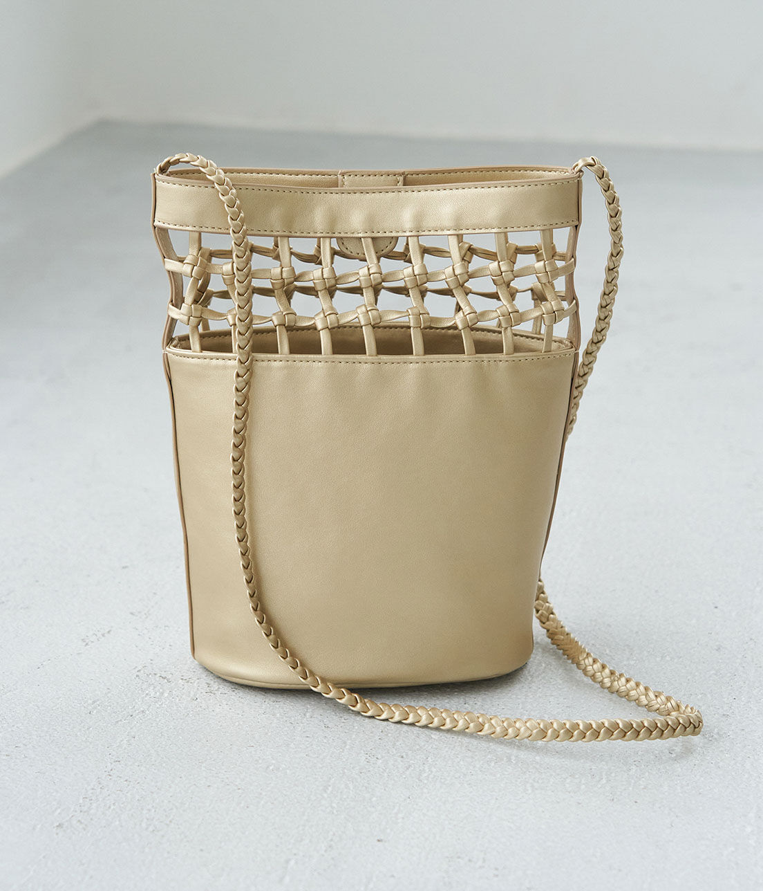 ROPE PICNIC PASSAGE「ハンドメッシュコンビバケットショルダーバッグ」|ショルダー・メッセンジャー|