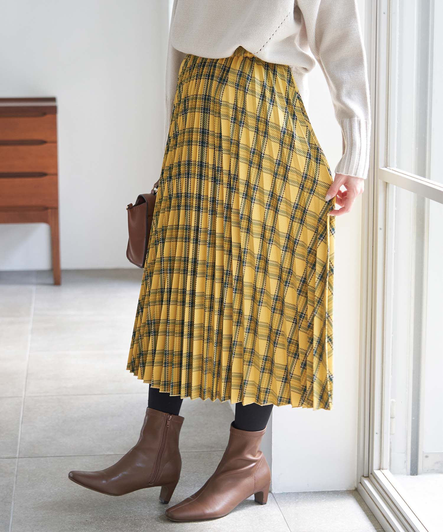 Rope&rsquo;Picnic「午後の紅茶&times;ROPE' PICNIC/チェックプリーツスカート/リンクコーデ」|スカート|