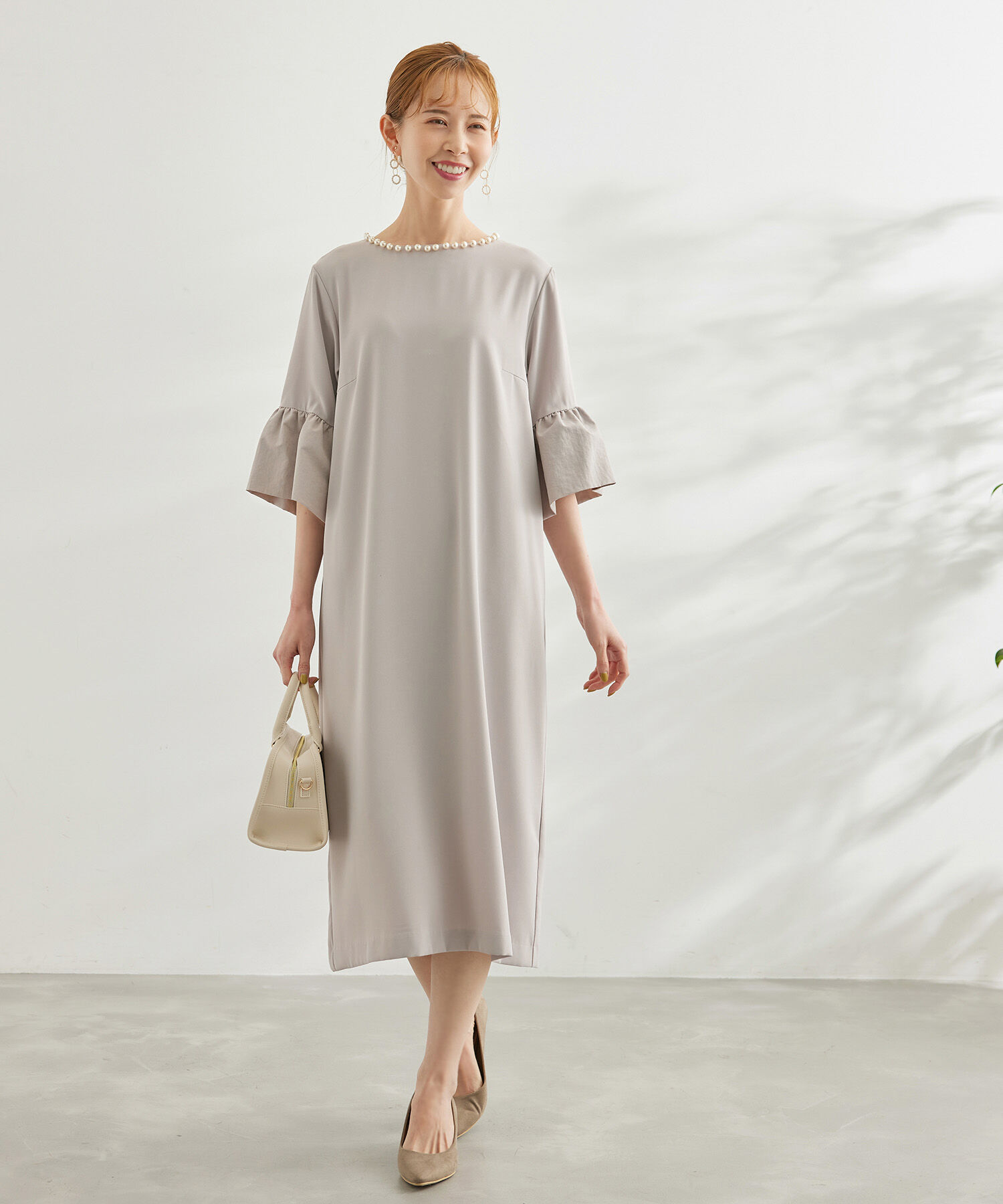 Rope&rsquo;Picnic「【一部店舗限定】【Mon E&rsquo;toile/モンエトワール】パールサックDress」|ドレス|