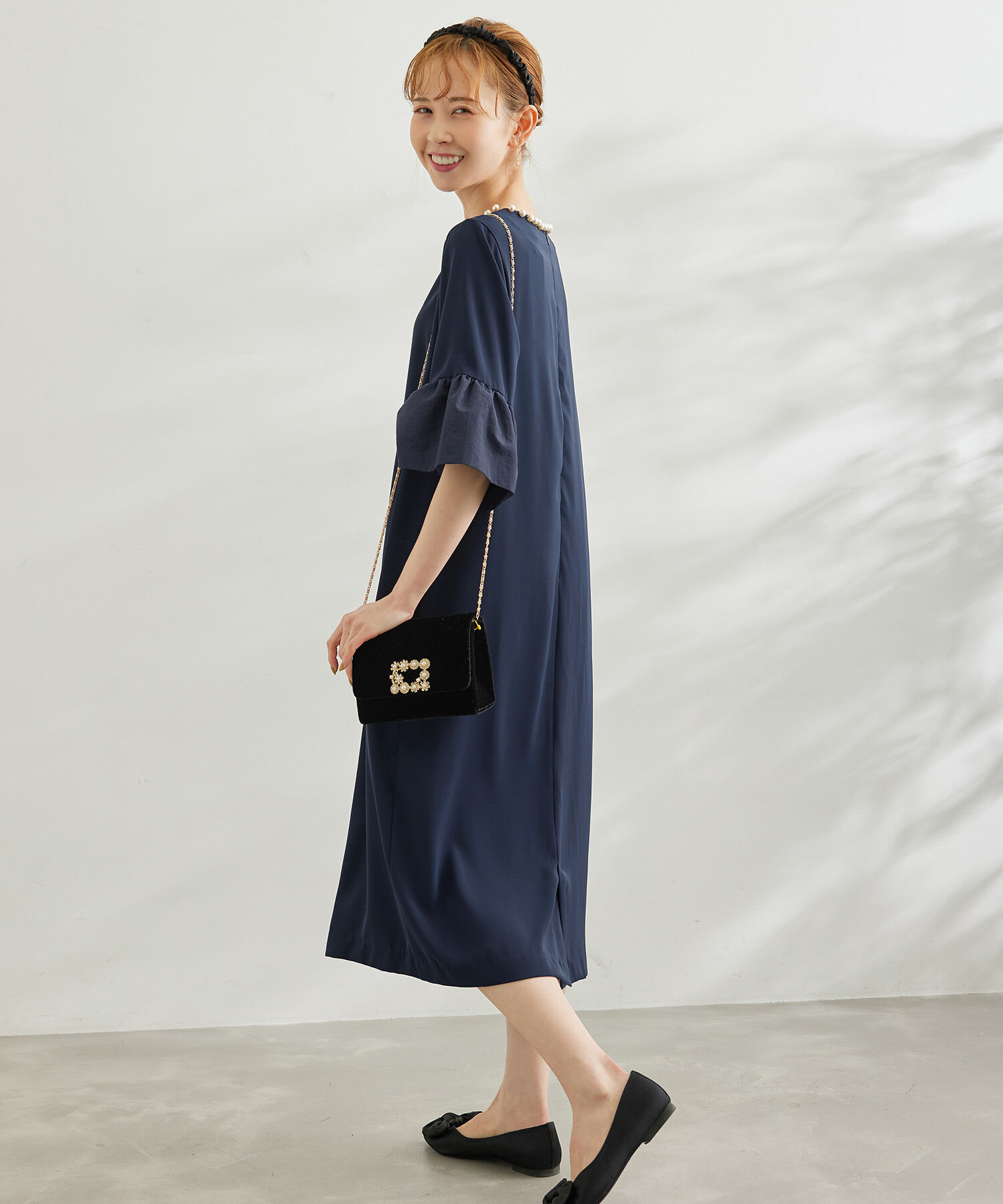 Rope&rsquo;Picnic「【一部店舗限定】【Mon E&rsquo;toile/モンエトワール】パールサックDress」|ドレス|