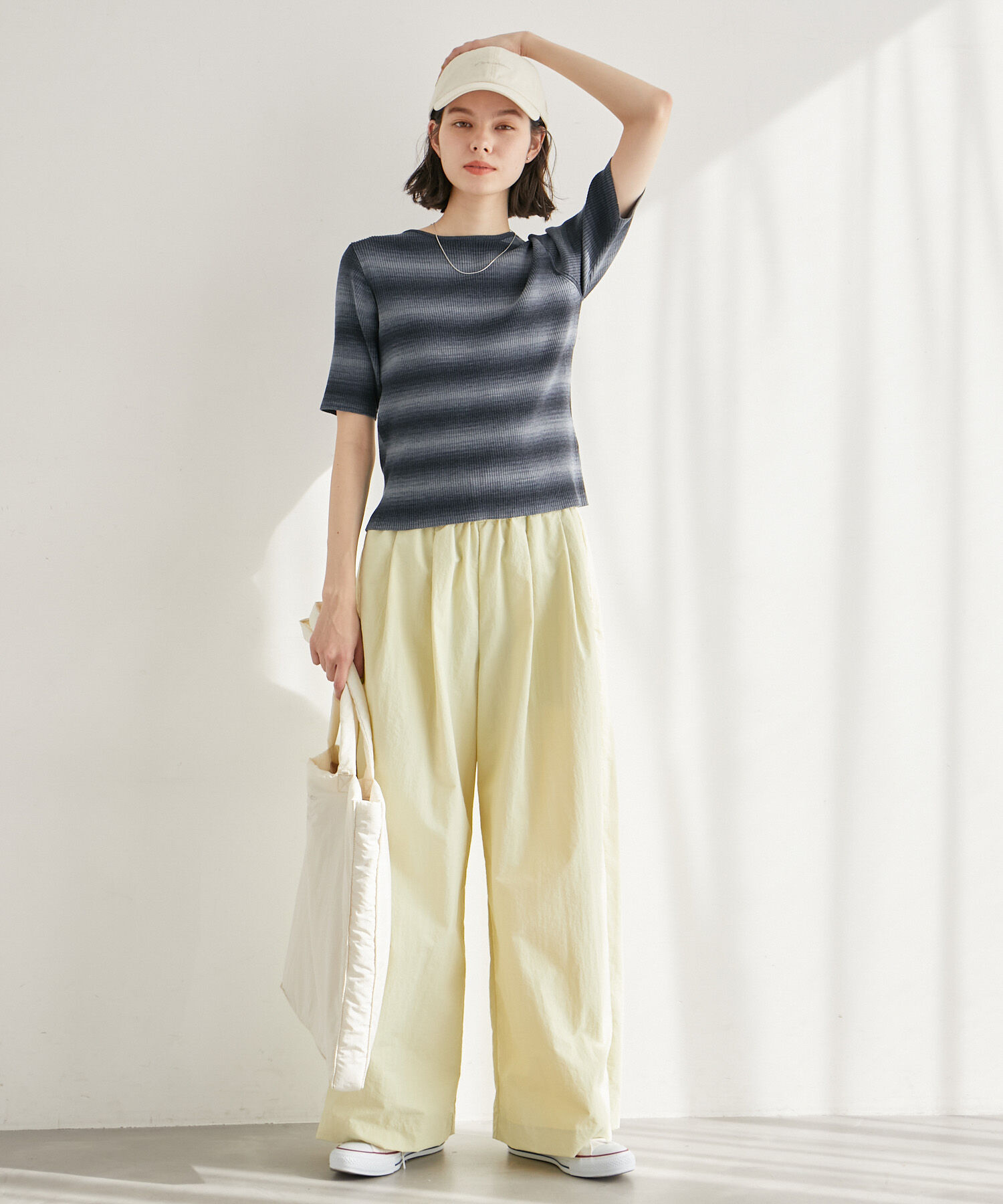 ROPE' PICNIC R「リンクコーデ/グラデーションニットハーフスリーブ」|ニット・セーター|