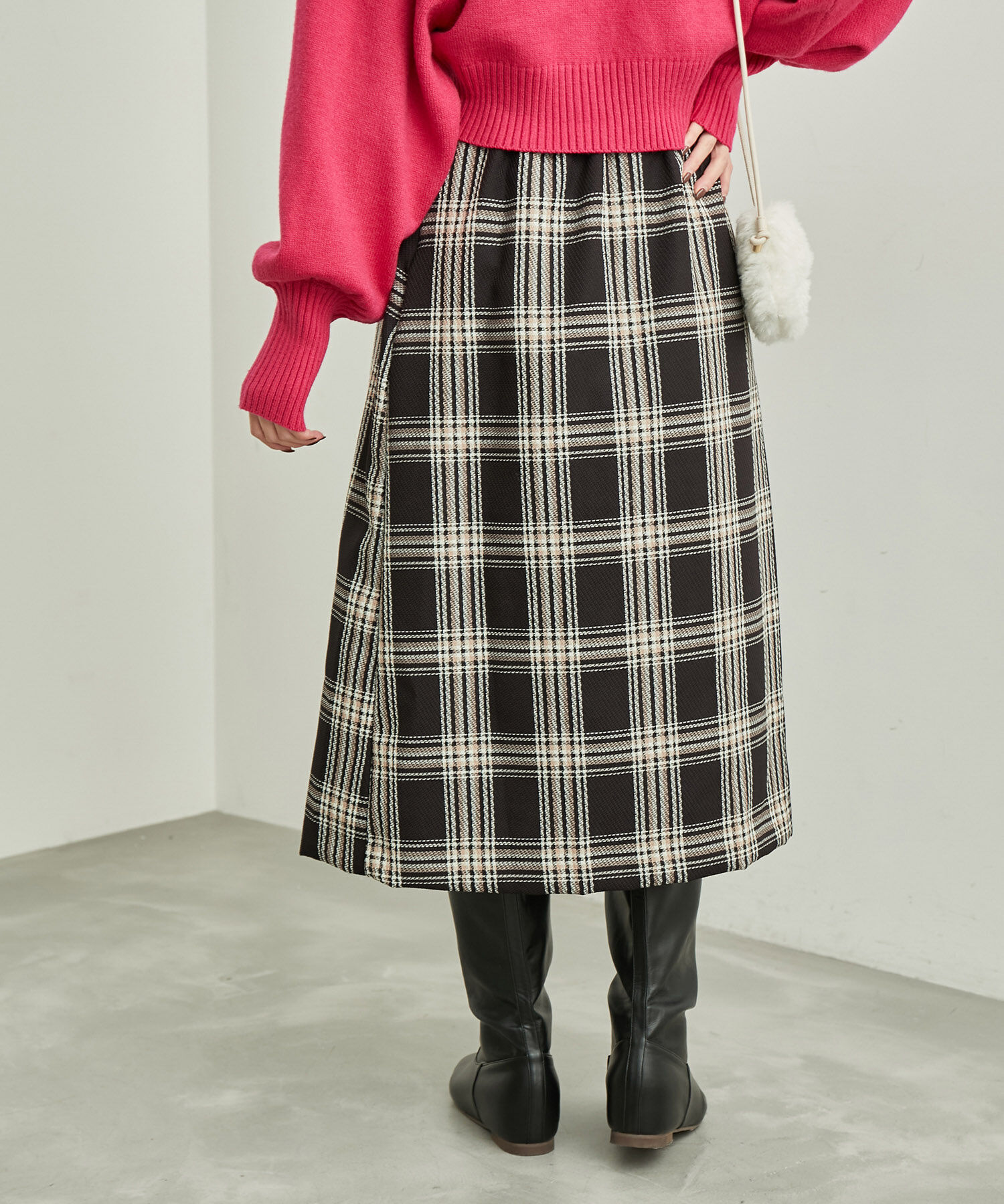 Rope&rsquo;Picnic「チェックコンビキルトスカート」|スカート|