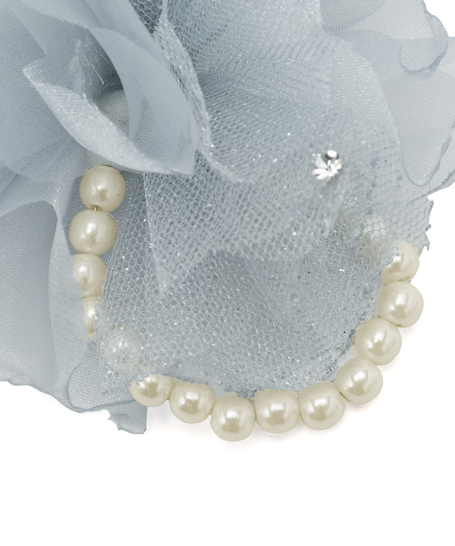 ROPE PICNIC PASSAGE「オーガンジー&times;チュールフラワーコサージュ」|ブローチ・コサージュ|