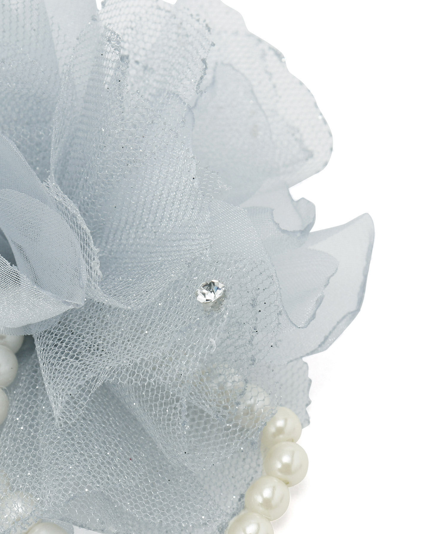 ROPE PICNIC PASSAGE「オーガンジー&times;チュールフラワーコサージュ」|ブローチ・コサージュ|