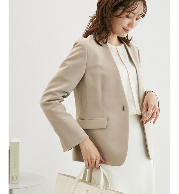 Rope&rsquo;Picnic「【一部店舗限定34-42サイズ】360&deg;ウルトラストレッチ/ノーラペルジャケット」|テーラードジャケット|