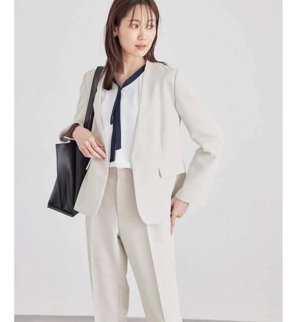 Rope&rsquo;Picnic「【一部店舗限定34-42サイズ】360&deg;ウルトラストレッチ/ノーラペルジャケット」|テーラードジャケット|