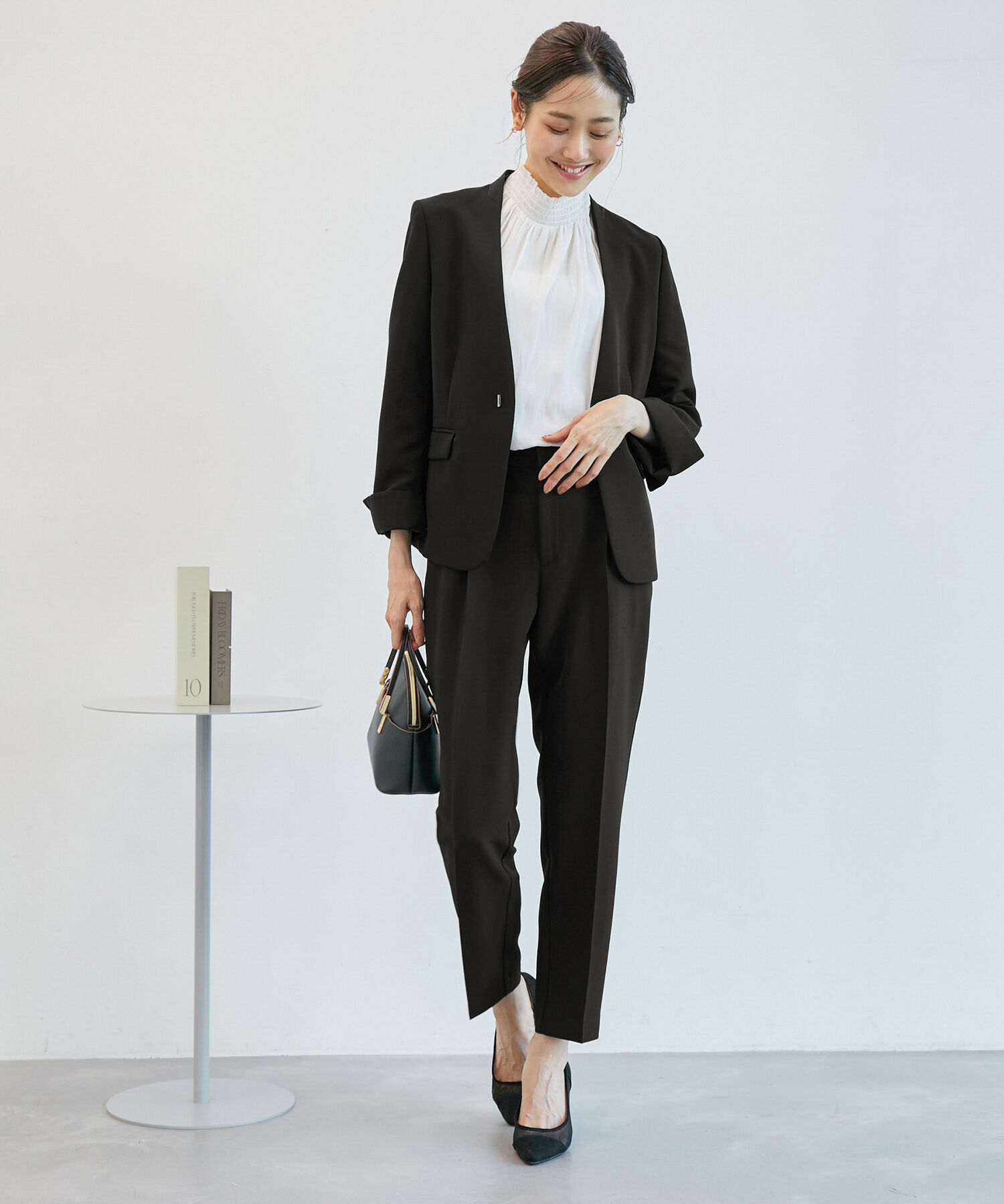 Rope&rsquo;Picnic「【一部店舗限定34-42サイズ】360&deg;ウルトラストレッチ/ノーラペルジャケット」|テーラードジャケット|