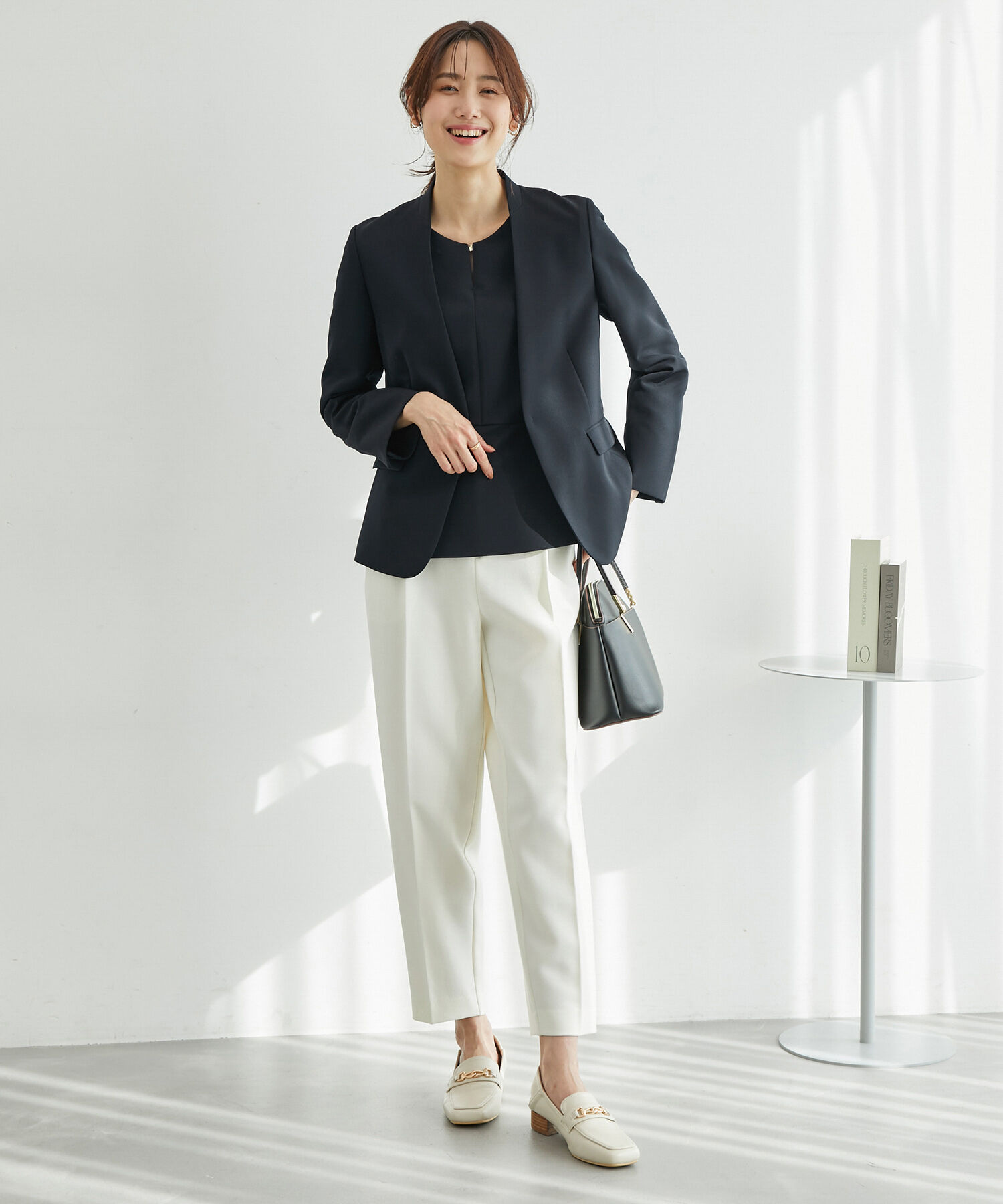 Rope&rsquo;Picnic「【一部店舗限定34-42サイズ】360&deg;ウルトラストレッチ/ノーラペルジャケット」|テーラードジャケット|